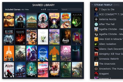 Valve ahora permitirá tener una biblioteca familiar de juegos, con hasta seis integrantes
