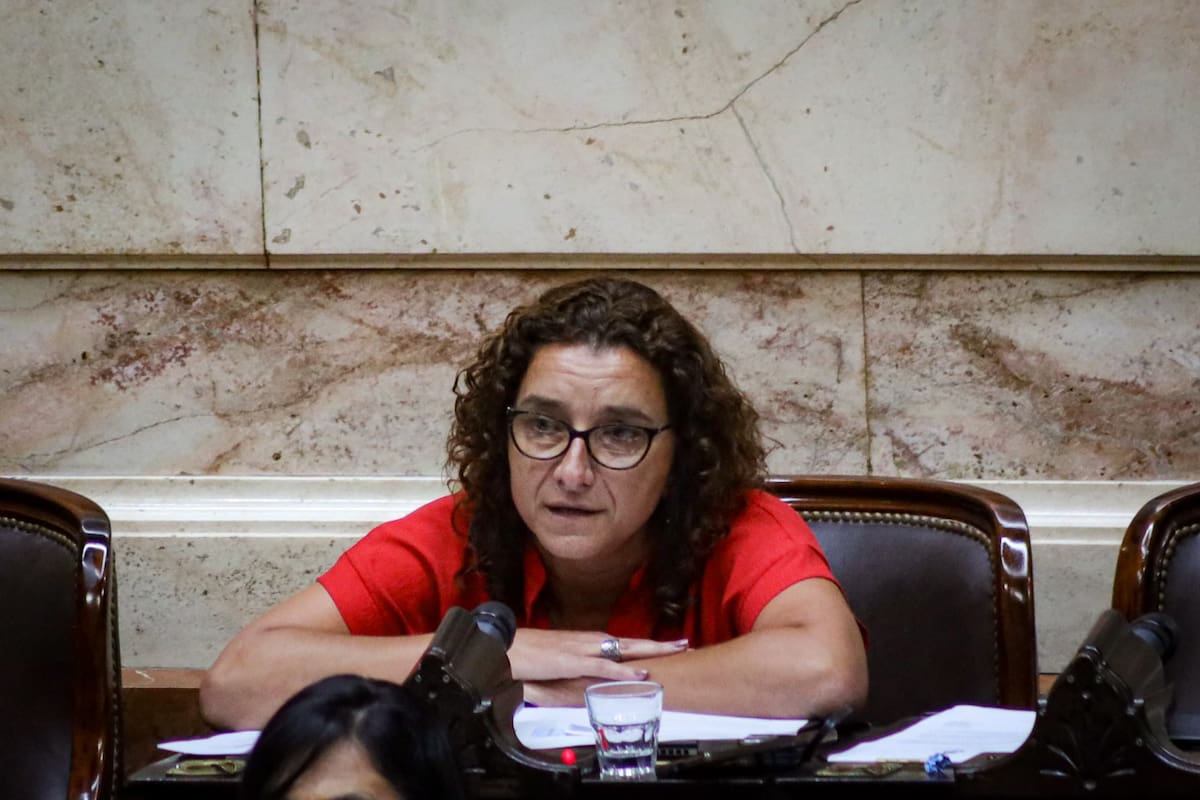 Vanina Biasi, en su banca de la Cámara de Diputados