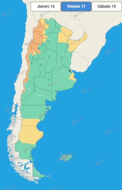 Varias zonas del país están bajo alerta meteorológica