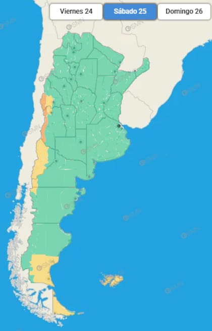 Varias zonas se verán afectadas, según el SMN
