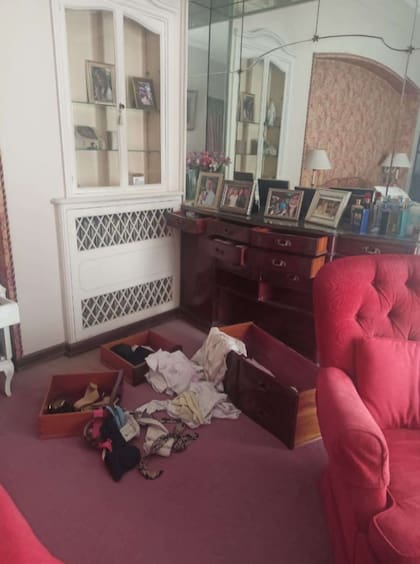 Varios ambientes fueron revueltos en la casa donde se cometió el doble crimen de Vicente López
