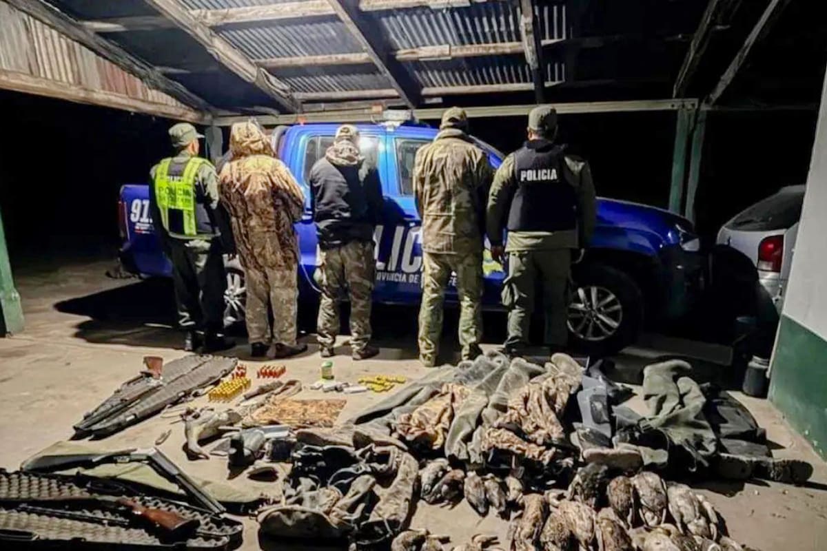 Varios detenidos por caza sin habilitación en el norte de Santa Fe