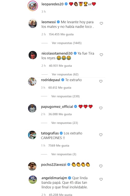 Varios jugadores se sumaron a la broma y dejaron sus comentarios