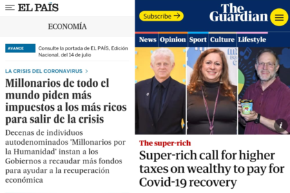 Medios internacionales como El País, de España, y The Guardian, de el Reino Unido, se hicieron eco de la supuesta iniciativa de millonarios de todo el mundo.