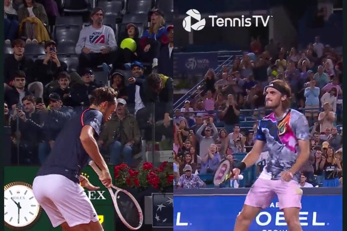 Varios meses después, en el Masters 1000 de Roma Daniil Medvedev se tomó desquite del bailecito que había hecho frente a él Stefanos Tsitsipas cuando lo derrotó en Cincinnati.