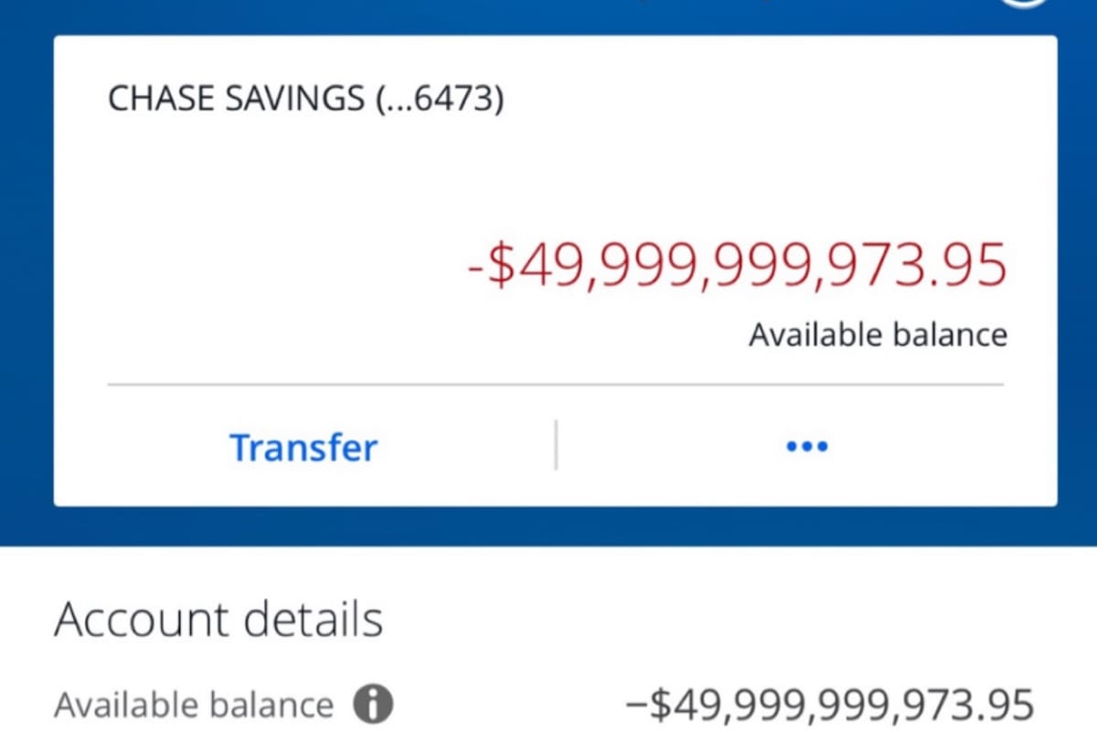 Varios usuarios también mostraron su saldo negativo de casi 50.000 millones de dólares