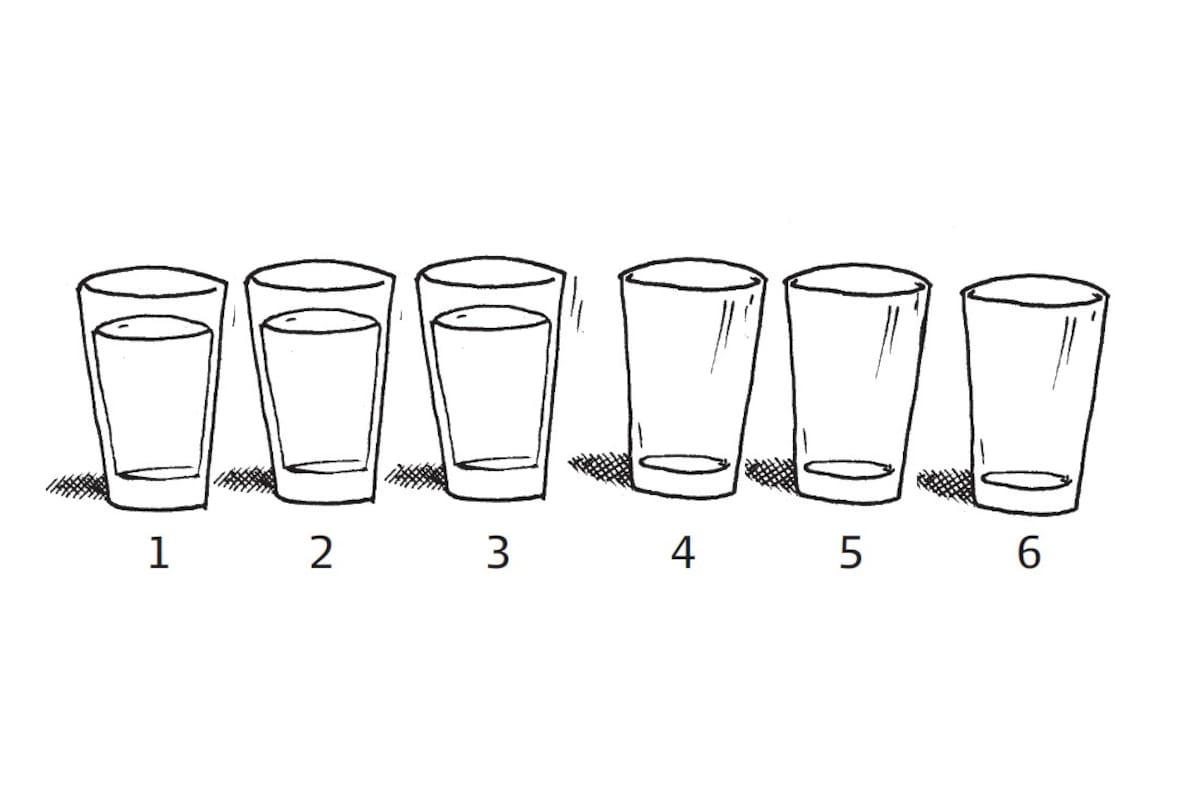 Vasos llenos y vacíos