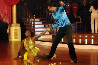 Vázquez y una de sus habilidades: en la pista, danzando