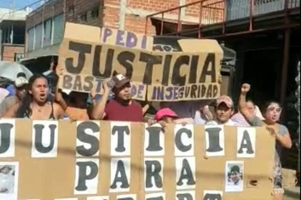 Vecinos pidieron justicia tras el asesinato de Limbert Valero Calle.
