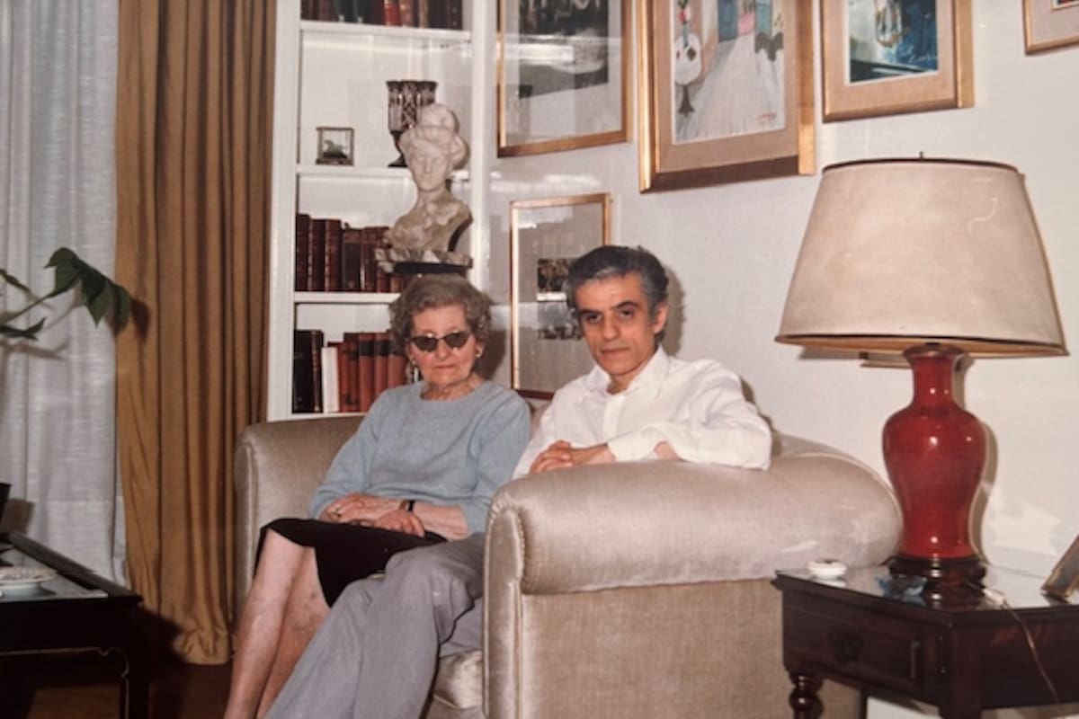 Velia y su hijo, Juan José Sebreli