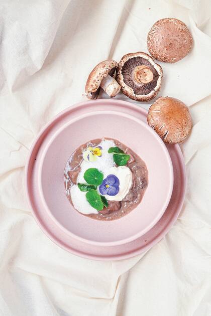 Velouté de hongos.