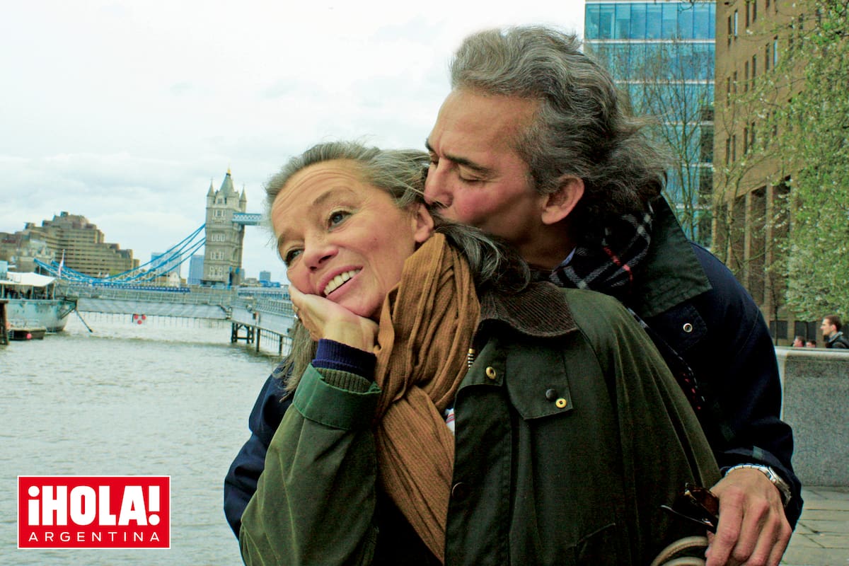 Vemos al cantante y a la madre de sus cuatro hijos juntos en Londres, en uno de los últimos retratos de la pareja antes de que ella enfermara.