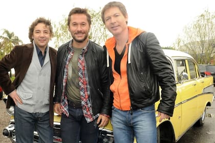 Vena, Torres y Suar recordaron a La banda del Golden Rocket cuando grabaron unas escenas para Los únicos en 2011
