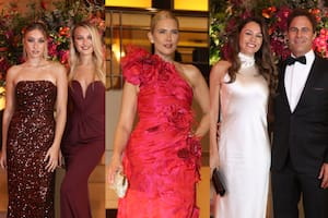 Venezia y Miranda Saponara, Valeria Mazza, Pampita y Martín Pepa