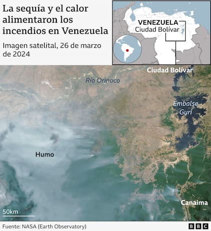 Venezuela registró condiciones secas fuera de lo común.