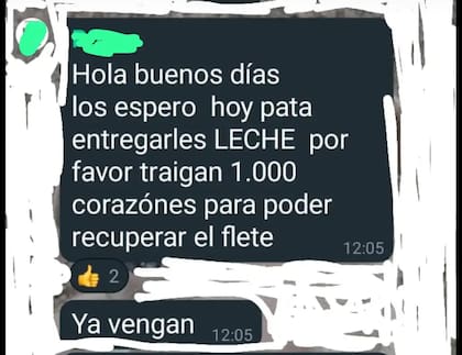 Venta de leche Vivalac.