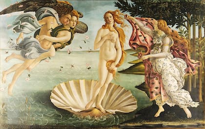 Venus, según la paleta de Botticelli