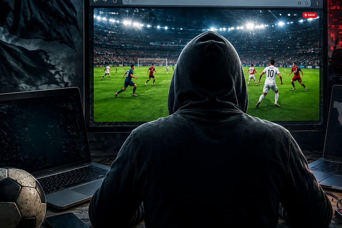 Ver online partidos o películas en plataformas trae graves consecuencias para los consumidores de esos servicios, supuestamente gratuitos (IMAGEN GENERADA CON IA)