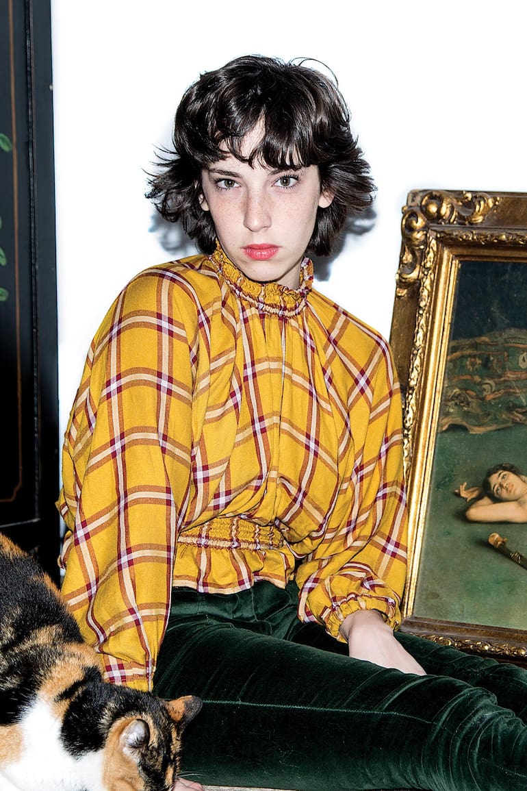Vera Spinetta en su casa de Coghlan, Buenos Aires, agosto