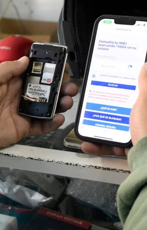 Verificación de IMEI en ENACOM para ver si el celular es de origen ilícito