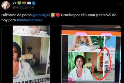Vero Lozano habló del boopler con Mónica Gutierrez (Captura X)