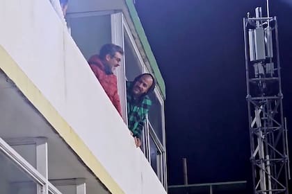 Verón presente en el partido de Copa Argentina ante Platense
