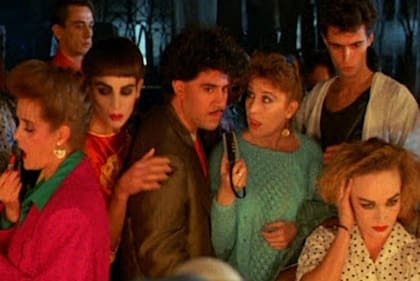 La actriz, junto a Pedro Almodóvar