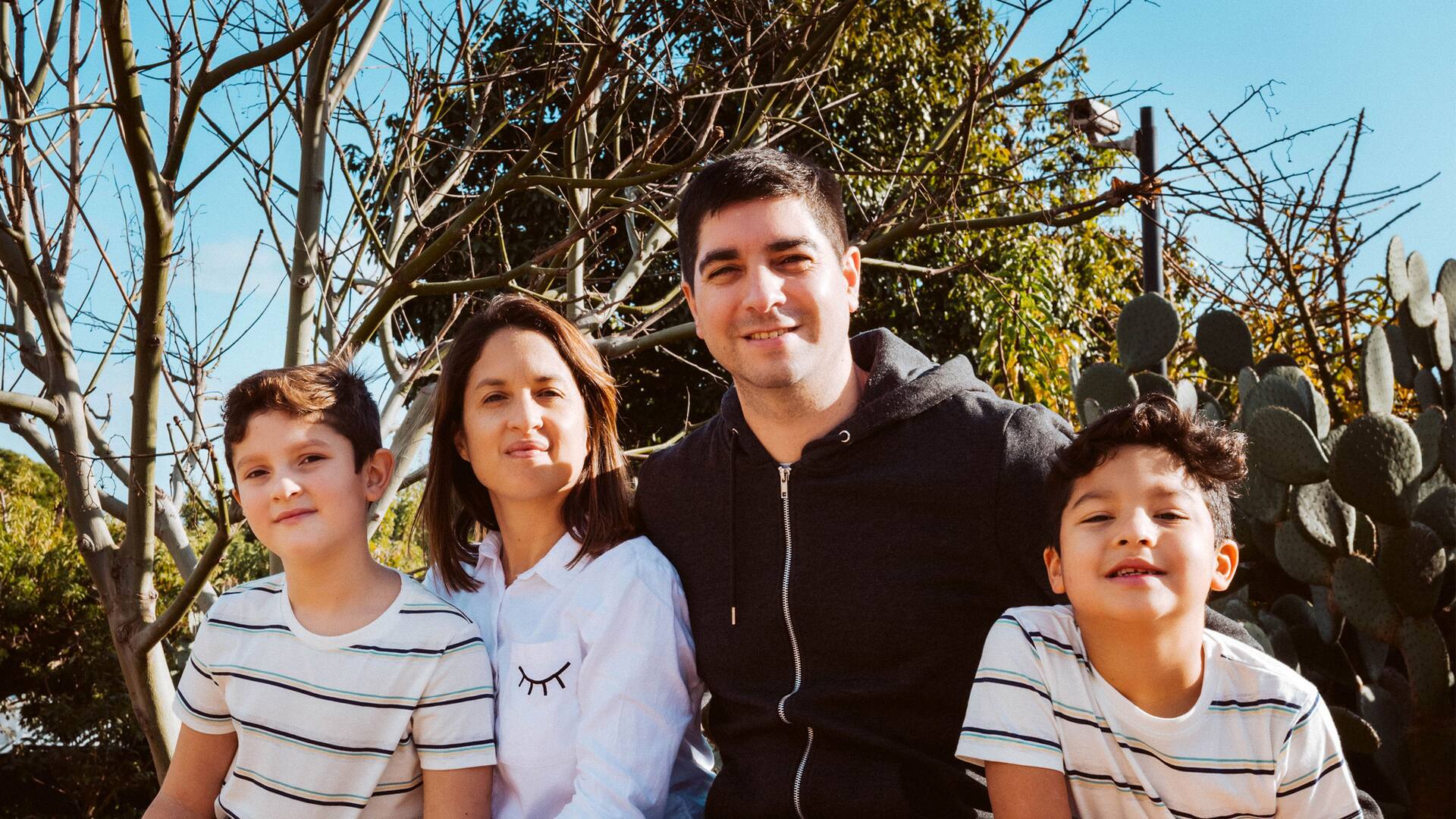 Verónica Ayala y su familia. En 2012 sufrió un secuestro.