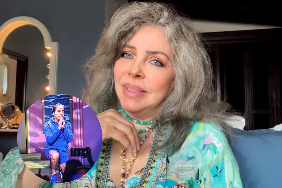 Verónica Castro se manifestó sobre la aparición de su hijo en el escenario sin camisa y en bóxer