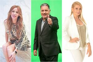 Verónica Lozano, Fabián Doman y Andrea Politti, tres protagonistas de la batalla cotidiana por el rating de los últimos días en la TV abierta