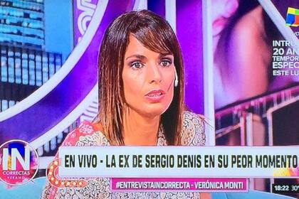 Verónica Monti, periodista y ex del cantante Sergio Denis.