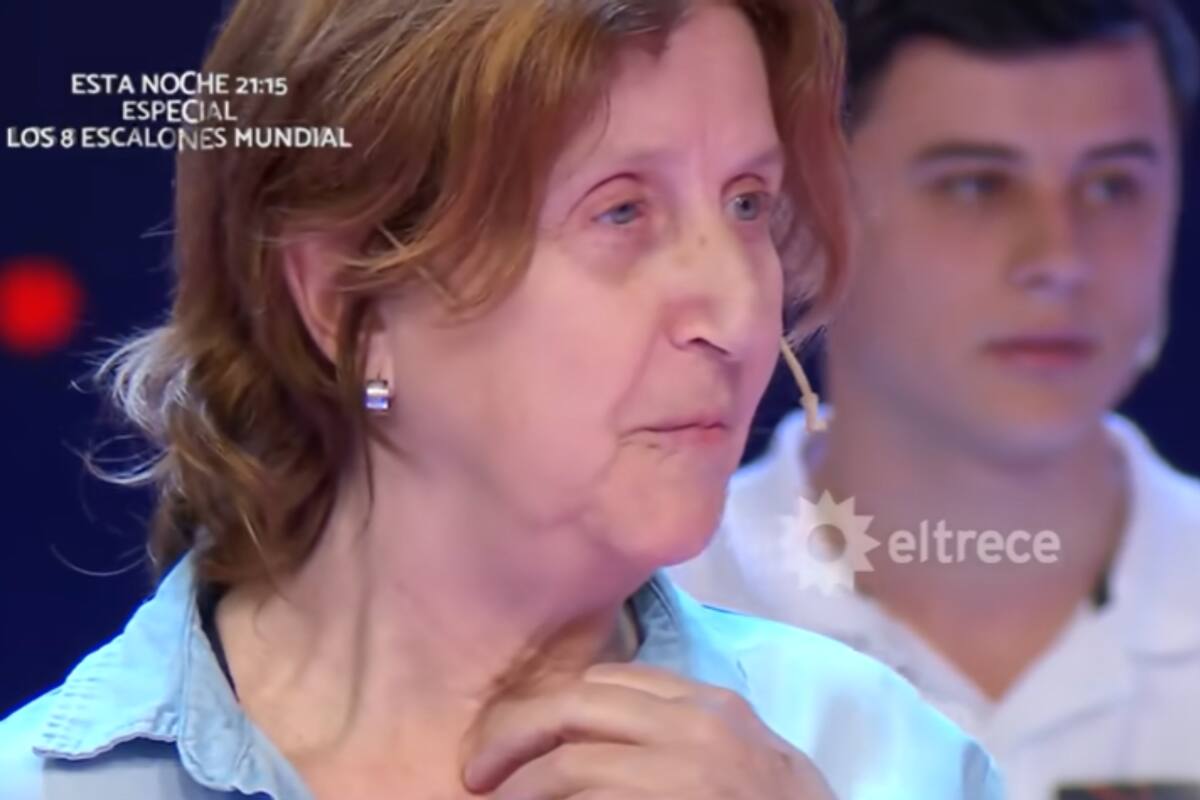 Verónica participó de Los 8 escalones del millón y contó que, si ganaba, destinaría el dinero a temas médicos (Foto: Captura de video)