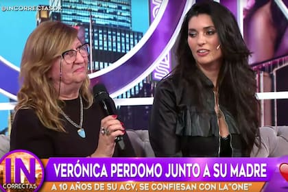 Verónica Perdomo y su mamá, en Incorrectas
