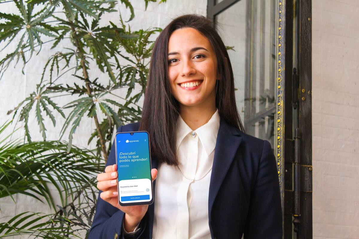 Verónica Silva creó Apprendo, una app para vincular a profesores particulares con alumnos