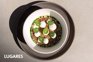 Versión de Casalinuovo del tradicional keppe crudo.