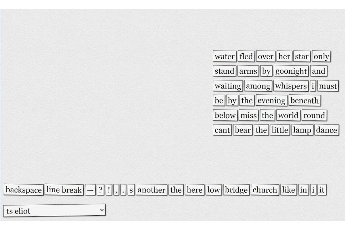 Versos estocásticos en la web