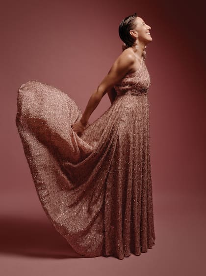 Vestido de gasa de seda (Adrián Brown)