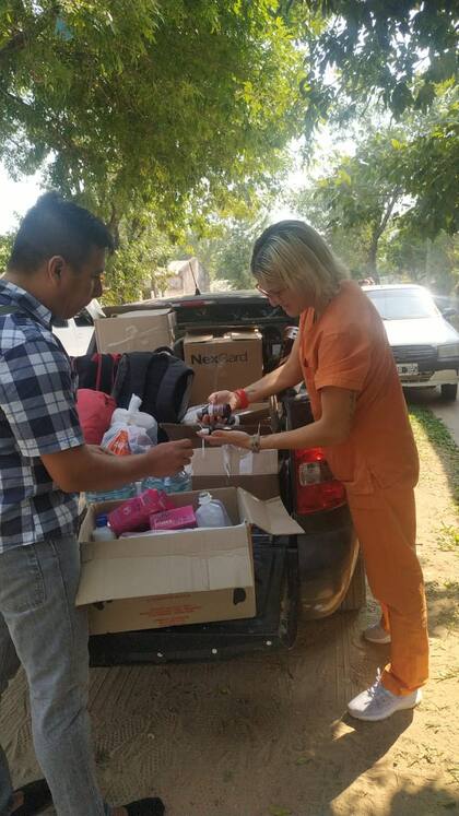 Veterinarios distribuyen insumos donados para la atención y la alimentación de los animales rescatados