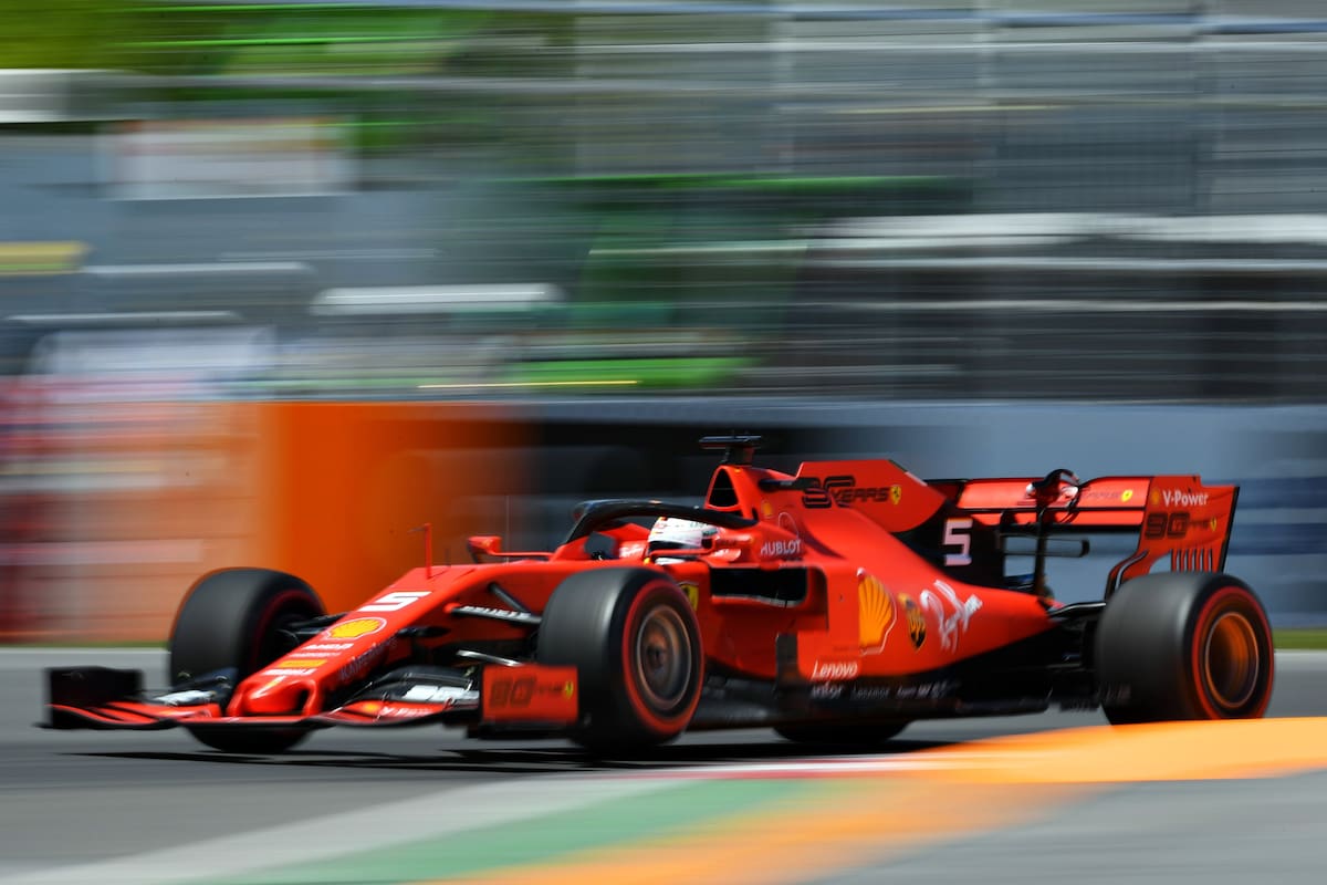 Vettel consiguió la pole por primera vez en la temporada con su Ferrari