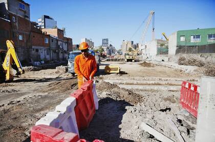 Las obras continúan en la zona
