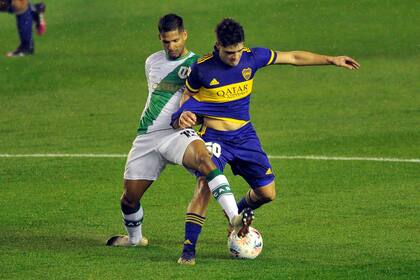 Vicente Taborda vistiendo la casaca de Boca