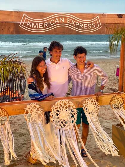 Vicepresidente y Directivos de Alianzas Estratégicas para Latinoamérica de American Express Lisandro Delfino; Alejo Quiroga y Lorena Crescenzio