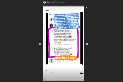 Vicky Braier (@juariu) aseguró que la China Suzrez usa perfiles falsos para dejarse elogios y defenderse