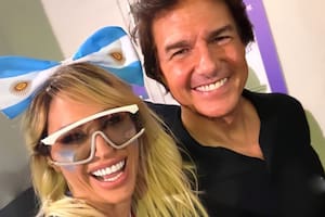 El inesperado encuentro entre Vicky Xipolitakis y Tom Cruise en la final del Mundial