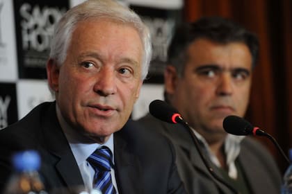 Víctor Blanco, en la presentación como nuevo presidente de Racing