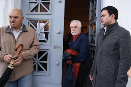 Víctor Laplace llegó al lugar junto a Ana María Picchio