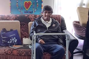 Víctor Salili, de 52 años, está en rehabilitación desde septiembre del año pasado