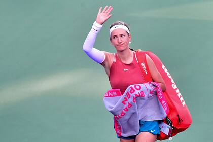 Victoria Azarenka, de Bielorrusia, una de las tenistas que tampoco pudo participar en Wimbledon
