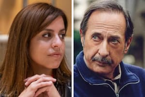 Victoria Donda y Guillermo Francella