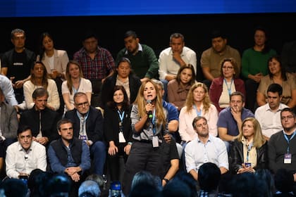 Victoria Tolosa Paz, en el encuentro del PJ en Parque Norte